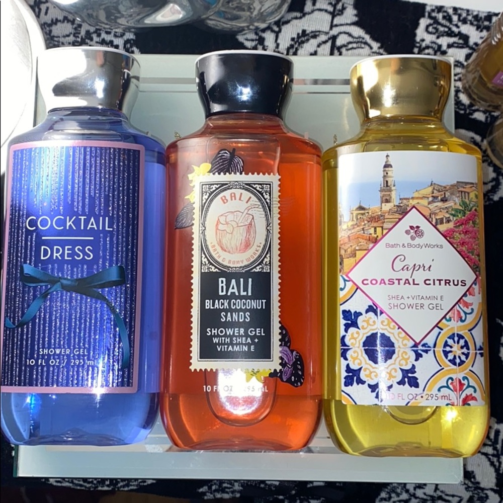 3 Bottles Bath & Body Works Shower Gel